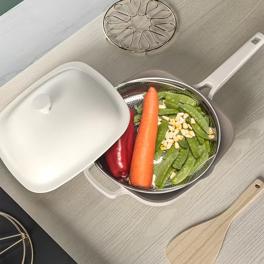 Die Cast Aluminum Pots And Frying Pans Ceramic Coating Non Stick Cookware Set