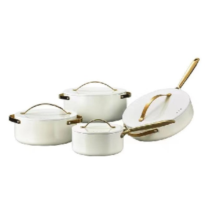 Factory Hot selling 8pcs Home And Kitchen Kitchen Cooking Pot New Arrival Hot Selling Panelas Cookware Set Casserole