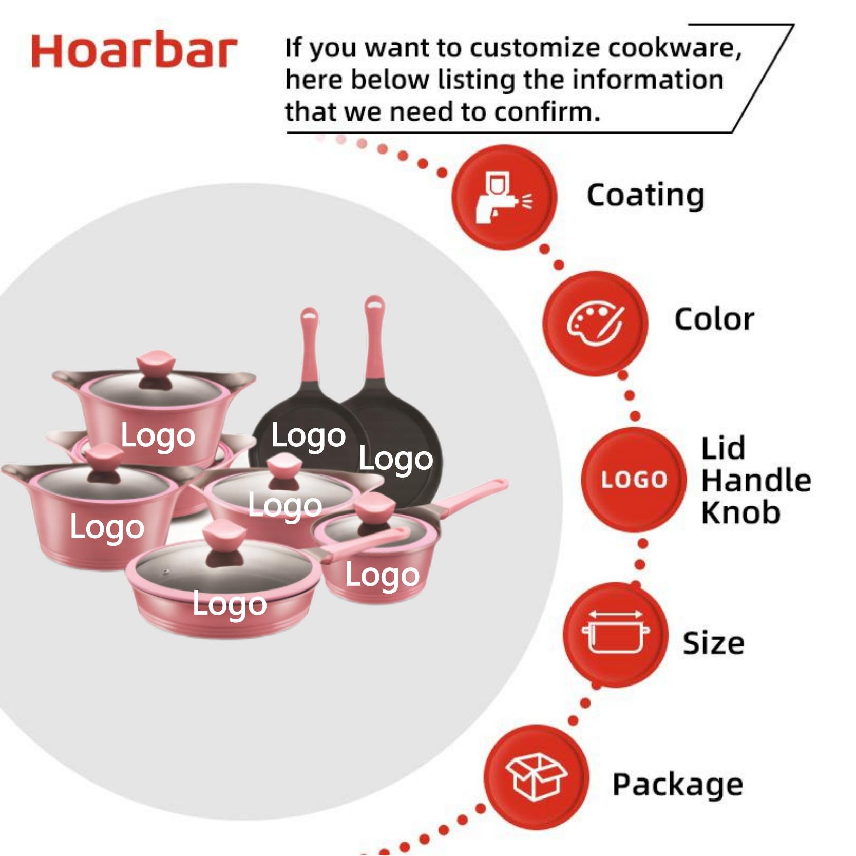 14pcs korea model cast aluminum ceramic coated cookware set with silicone glass lid