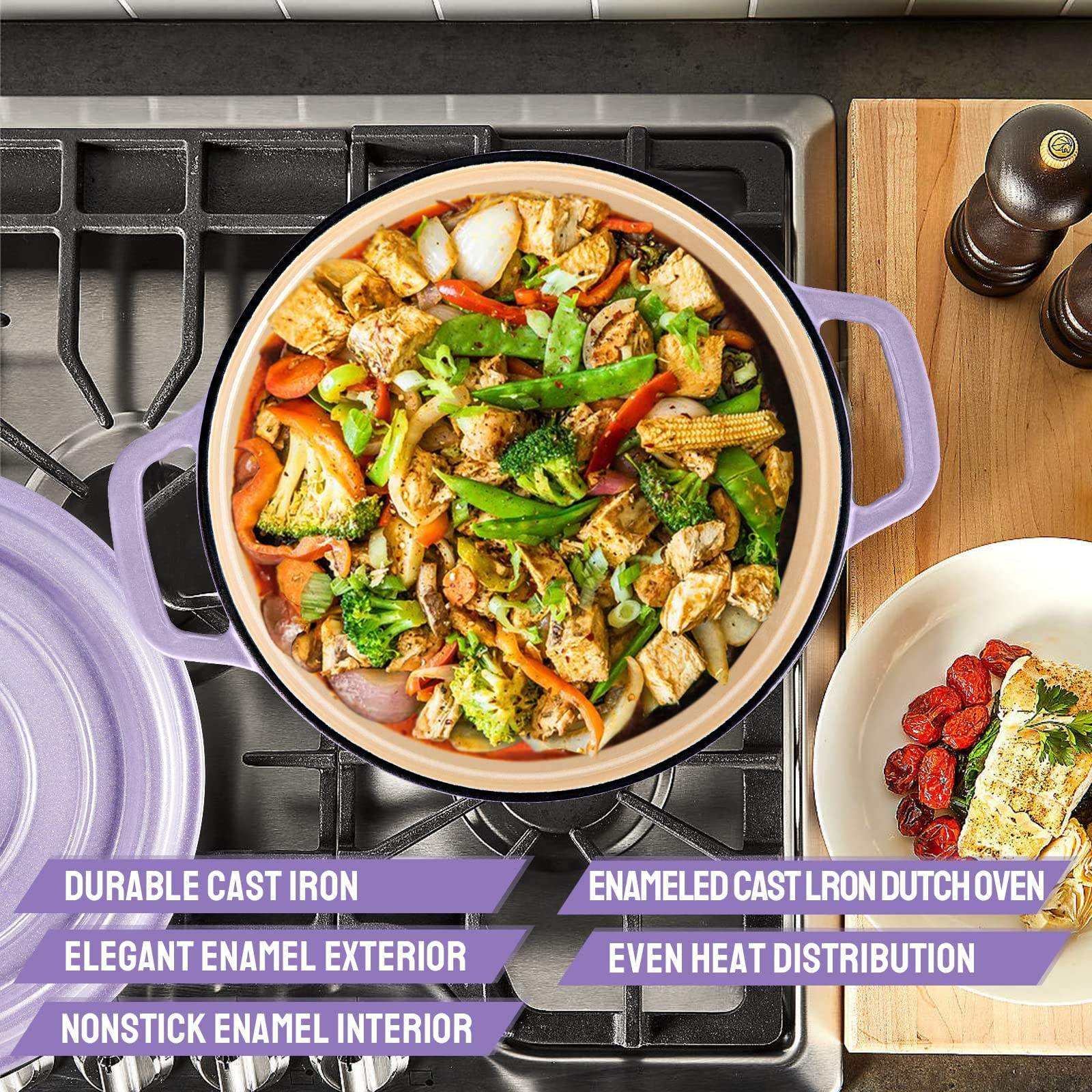 Enamelled Cast Lron Pot Pot Soup High Quality 20/22/24/26/28cm Cooking Casserole Cookware Dutch Oven With Lid Enamel Pot