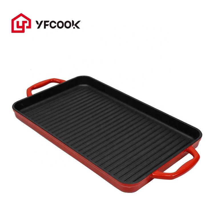 Wholesale Factory Supply Popular Red Cast Iron 12 Piece Cookware Sets Home Cooking with Cast Iron Enamel Lid