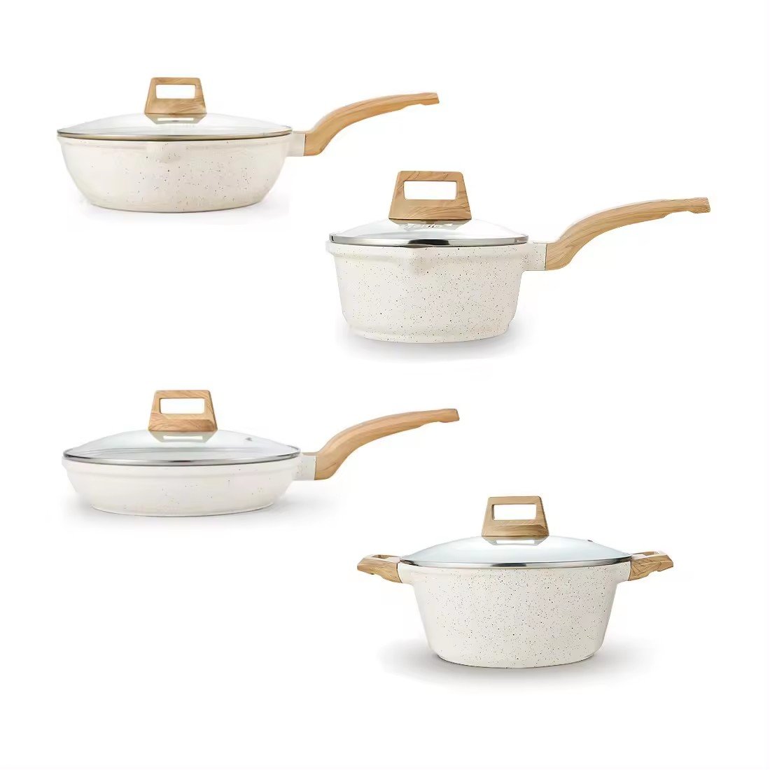 Can Kitchen Granite Cookware Set Granite Cooking Pot Cookware Casseroles Set Frying Pan Non Stick Granite