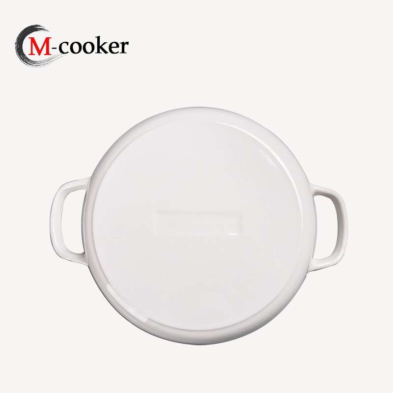 mcooker 2023 new 15pcs kitchen camping colorful enameled cast iron cooking casseroles pots pans cookware sets