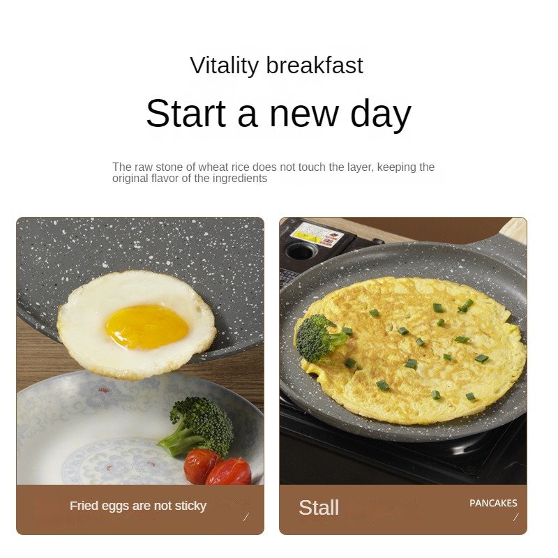 New Arrivals Cooking Pan Non stick Frying Pan Skillet Swiss Granite Coating Omelette Pan Healthy Stone Cookware Set