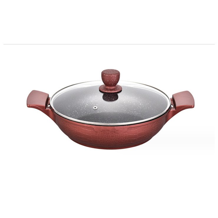 Kitchen Ware Cooking Pots Sets Induction Base Die Non Stick Cookware Set Life Smile Ceramic Cast Casserole Aluminium Metal