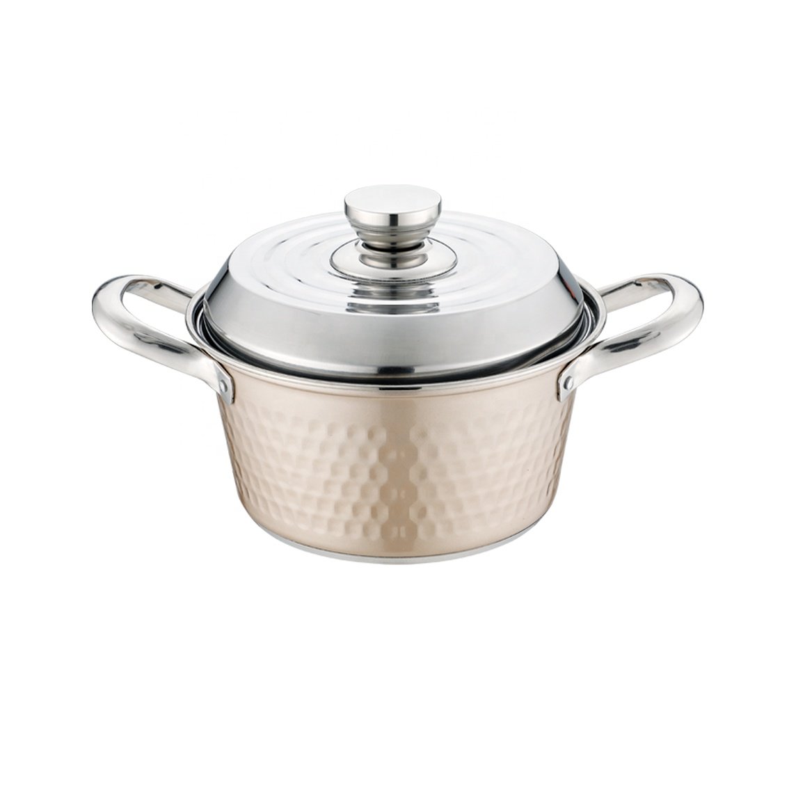 New style strawberry hot pot 8pcs stainless steel casserole cookware set color dish sets