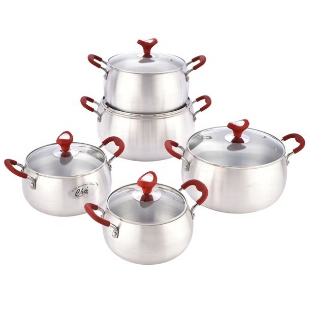 Factory direct selling best price multi-function aluminium belly pot sets kitchen in stock
