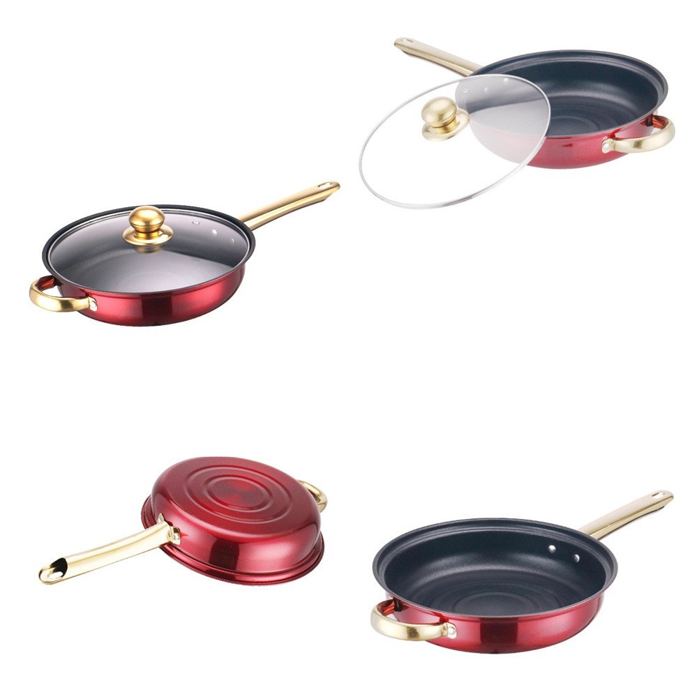 cheap 12pcs kitchenware soup pot stainless steel casseroles juego de ollas fry pan stock pots cookware set