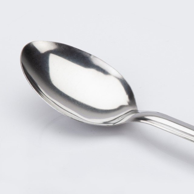 Kitchen Utensil Set with 18/C Mirror Polished AISI 430-1mm Steel Serving Spoon Paper Sleeve Sticker Pot Accessories