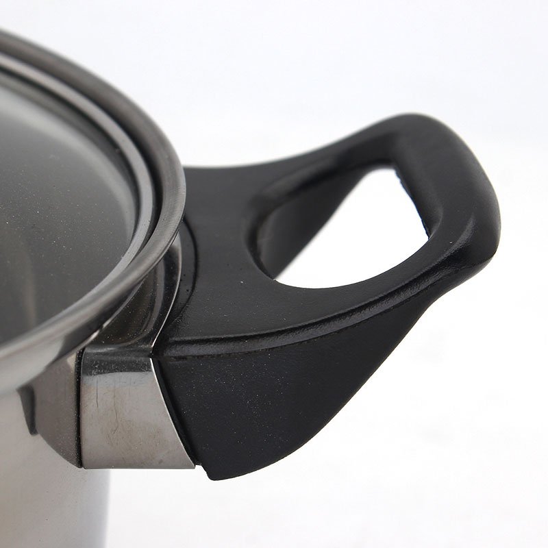 Low price 12pcs stainless steel cookware pot handles cookware set