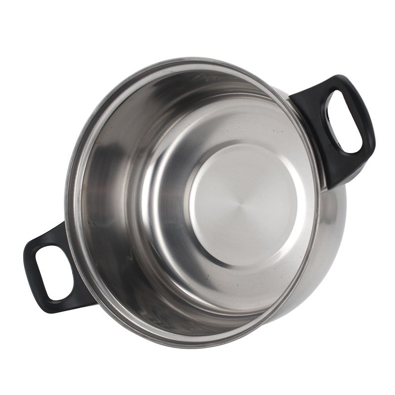 Low price 12pcs stainless steel cookware pot handles cookware set