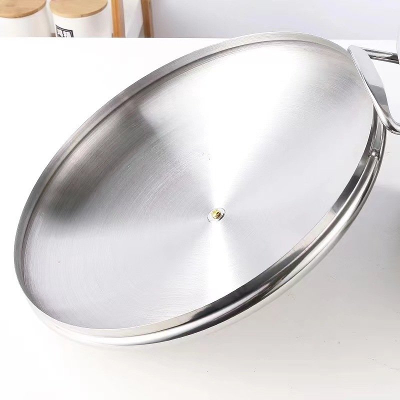 Customized Logo 5pcs set Stainless Steel Panelas 22/24/26/28/30CM Cookware Set Home Use Stainless Granite Cookware Set