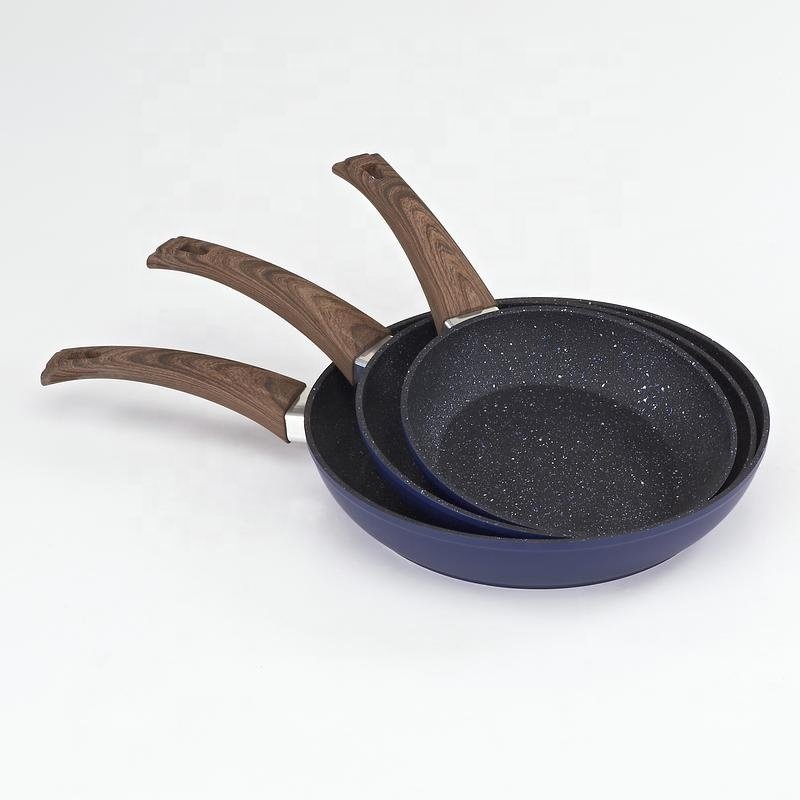 shot blasting coating aluminum non-stick cookware set