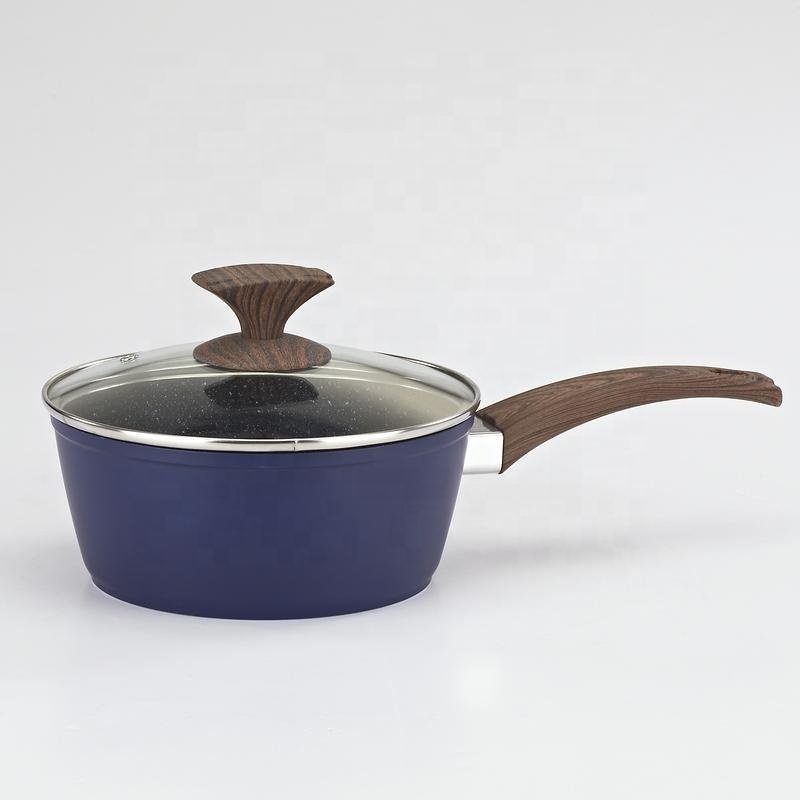 shot blasting coating aluminum non-stick cookware set