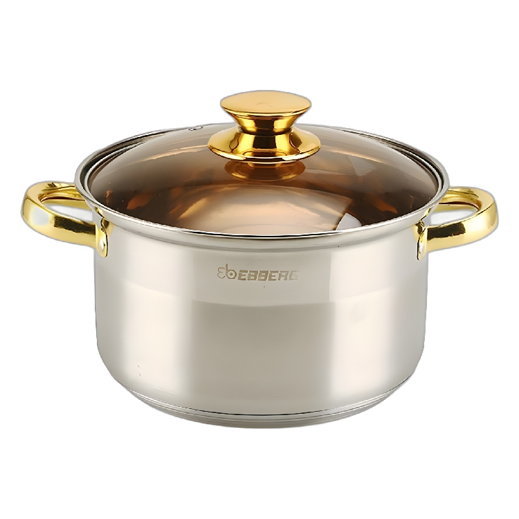 Wholesale Stainless Steel Soup Pot with Handles 6Piece Set stockpot set cookware set cooking for Home Kitchen and Wedding
