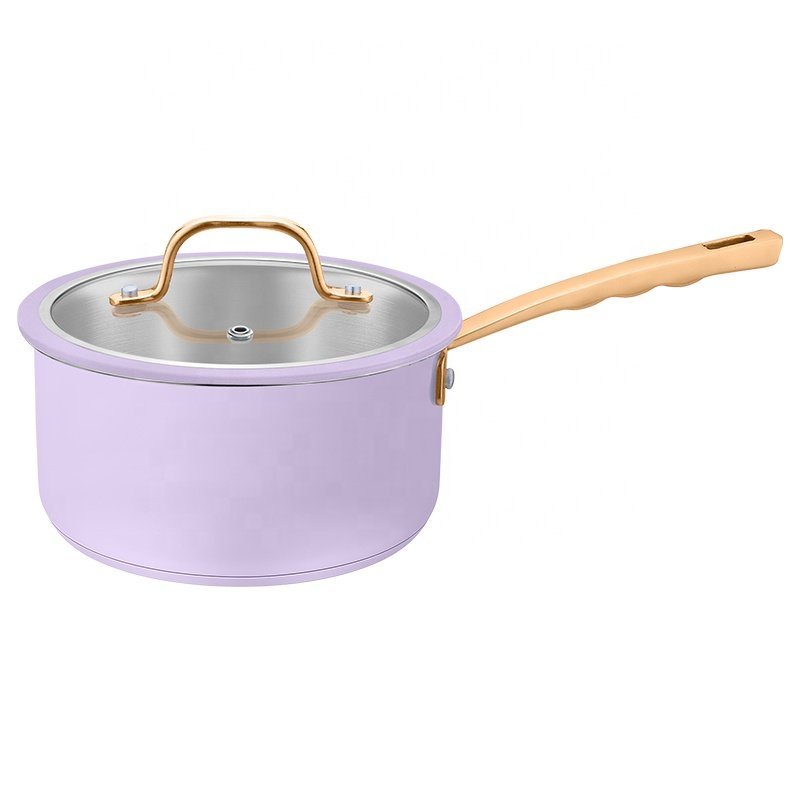 Customizable American Style Kitchen Cook Pots and Pans Kitchenware Stainless Steel Cookware Sets with Glass Lid Cooking Pot Set