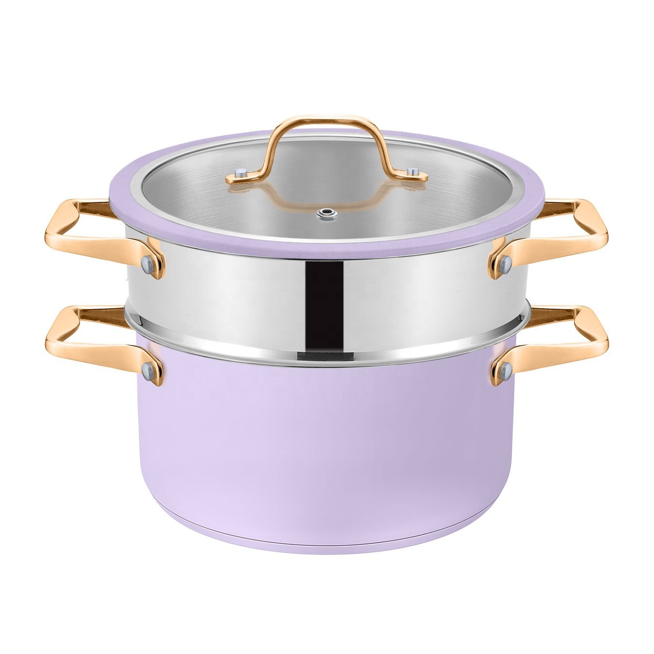 Customizable American Style Kitchen Cook Pots and Pans Kitchenware Stainless Steel Cookware Sets with Glass Lid Cooking Pot Set