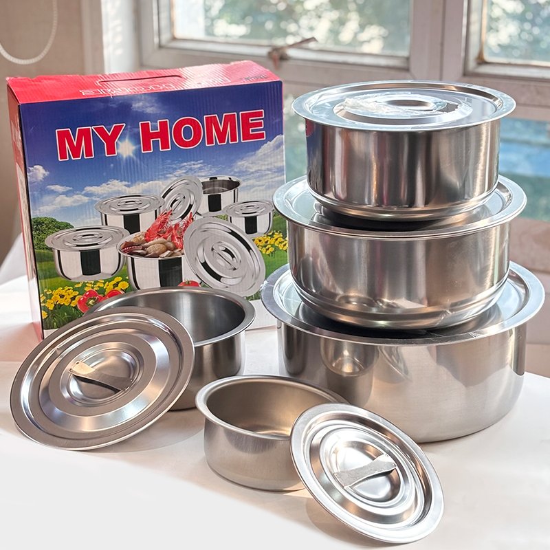 Large size 30cm Thickened stainless steel Cookware set Juego de ollas de cocina Grain Storage Containers With Lids indian pot