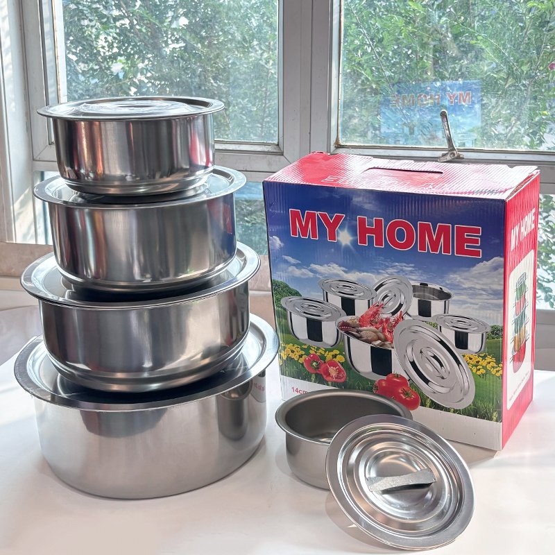 Large size 30cm Thickened stainless steel Cookware set Juego de ollas de cocina Grain Storage Containers With Lids indian pot