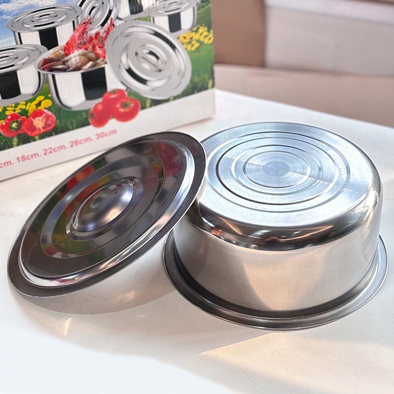 Large size 30cm Thickened stainless steel Cookware set Juego de ollas de cocina Grain Storage Containers With Lids indian pot