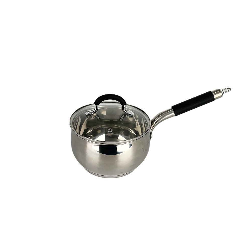 Soup Stockpot Household Noodles Pot Double Ear Electric Hot Pot Flat Saucepan Stainless Steel Pan Cookware Set