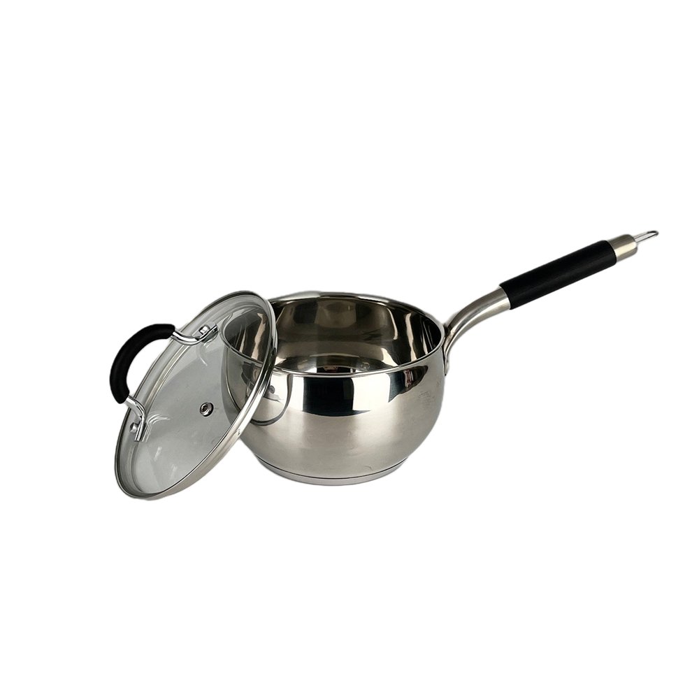 Soup Stockpot Household Noodles Pot Double Ear Electric Hot Pot Flat Saucepan Stainless Steel Pan Cookware Set