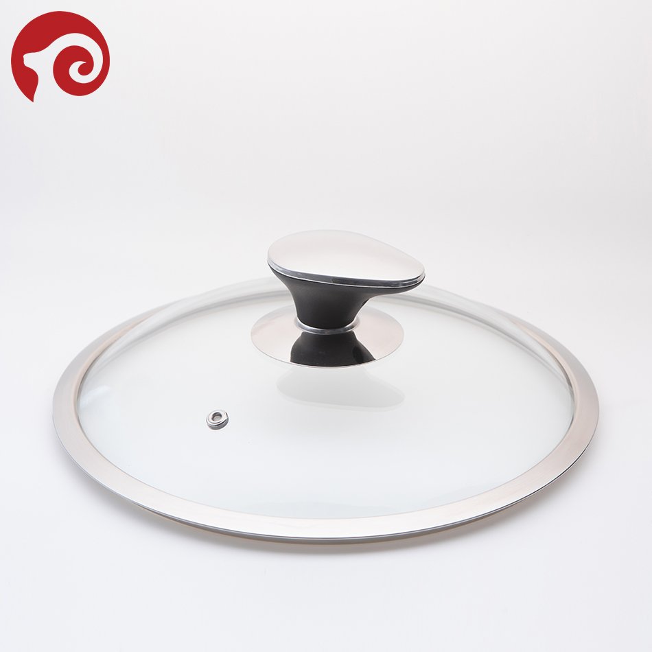 Tempered glass lid for Pots and Pans Non-Stick Cookware Set Pan Lid Cover with pot lid knob handle