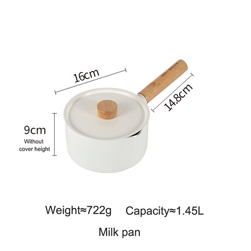 Kitchen High-Quality Multifunctional Non-Stick Pots, Maifan Stone Frying Pan Wok Milk Pan Granite Cookware Set