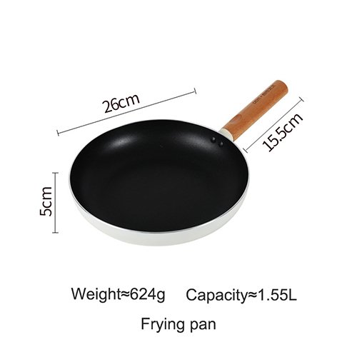 Kitchen High-Quality Multifunctional Non-Stick Pots, Maifan Stone Frying Pan Wok Milk Pan Granite Cookware Set