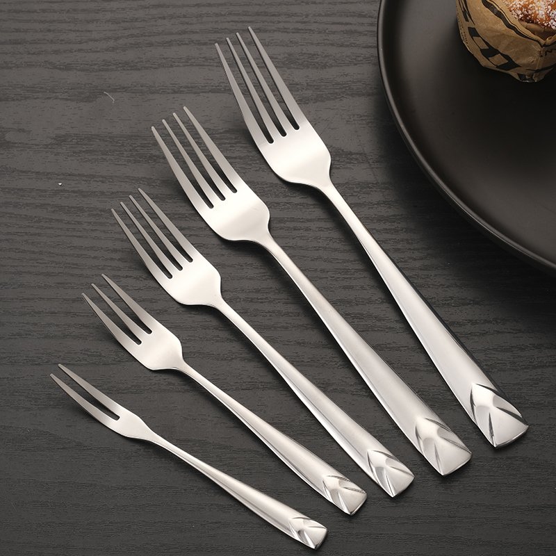 Multi Size Metal Silverware Stainless Steel Knife Fork Spoon Cutlery Cookware Set