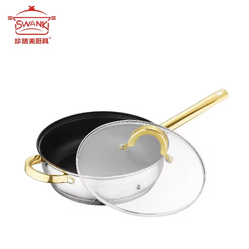 12 Piece Cookware Set Pots Pans Induction Kitchen Cookware Sets Eco-Friendly for All Stoves