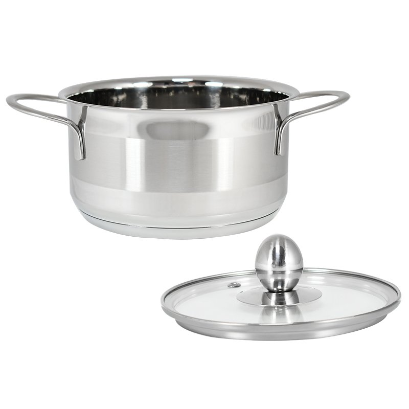 12/14/18/20/24cm Food Grade Stainless Steel Cookware Pots Set