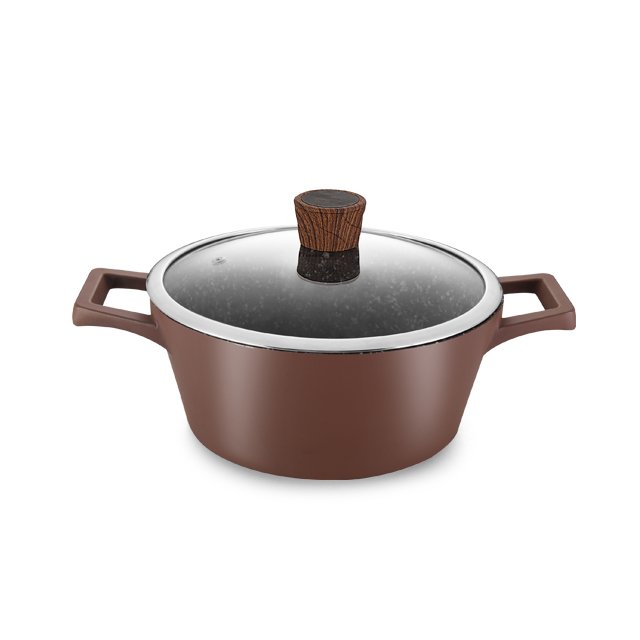 Easy clean new design garanite coating diecast aluminium cookware wholesale non stick cookware set