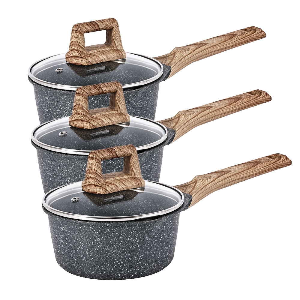 OEM Hot Selling Die Cast Aluminum Kitchen Cheap Non Stick 7 pieces Cookware Set