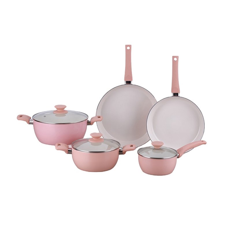 Best quality 2024 Luxury Forged Cookware Set Wholesale Kitchenware Aluminum Pot Set Cookware