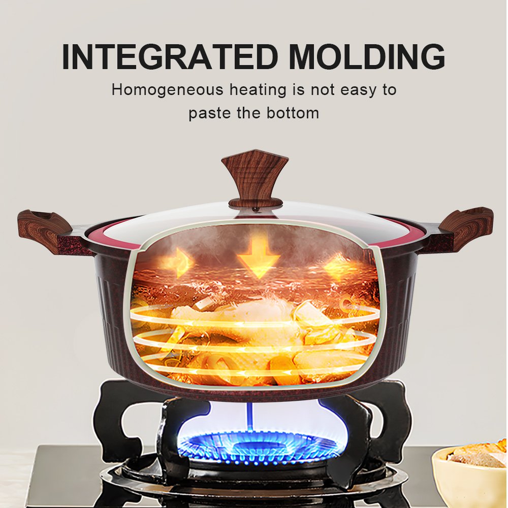 Nonstick Cookware Sets Forged Aluminum Non-stick Casserole Pot Cookware For Kitchen