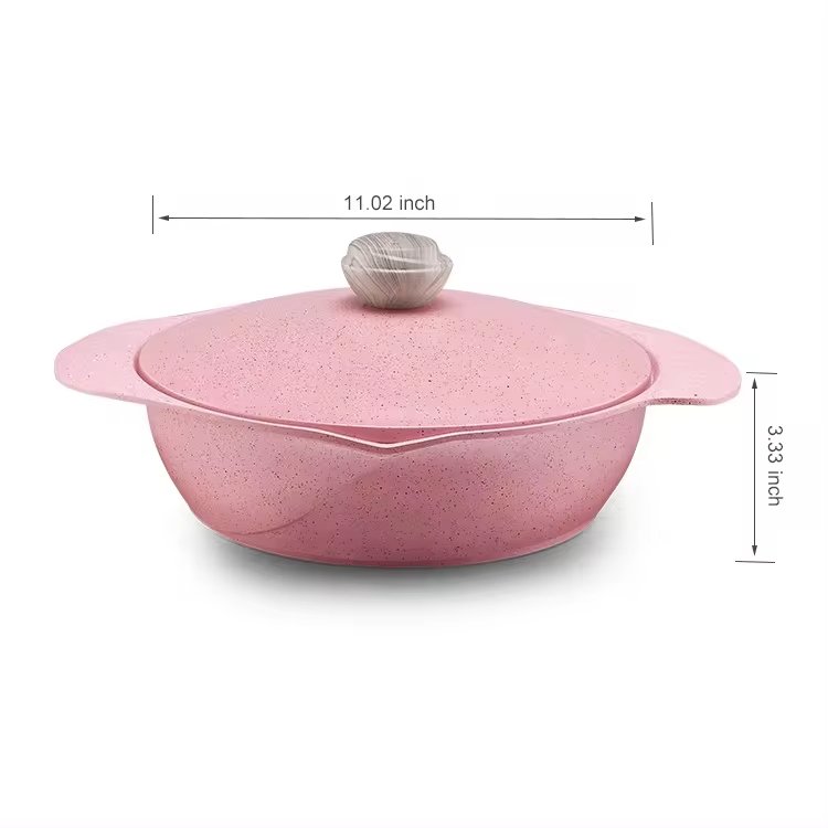 Hot Sale Korean Style Household Casting Aluminum Non Stick Ceramic Cookware Sets