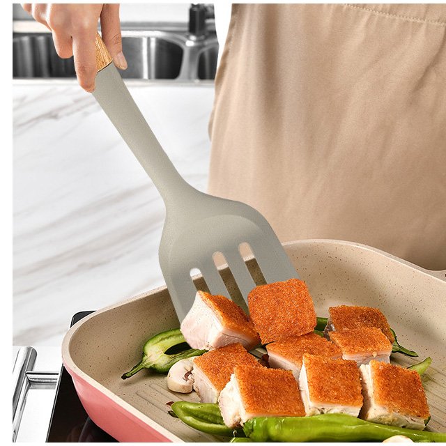 Heat Resistant Cookware Kitchen Accessories Cooking Tools silicone ladle soup spoon Silicone Kitchen Utensils Set
