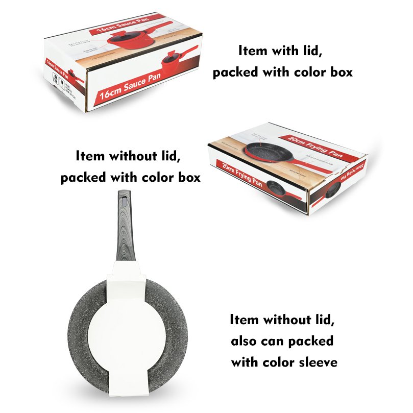 BESCO OEM 12-Piece Forged Aluminum Alloy 3003 Copper Ceramic Cookware Sets with Tempered Glass Lid and Solid SS handle Oven Safe