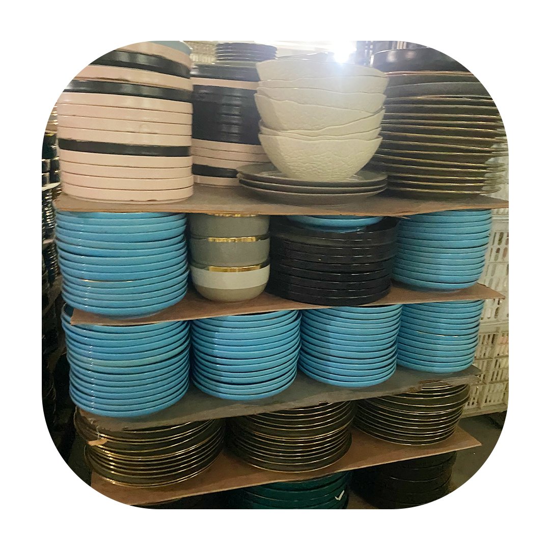 Plates Dinnerware Set Dishes Luxury colorful Food Plate Set Salad Soup Bowl Plate and Bowls Set for Restaurant Hotel