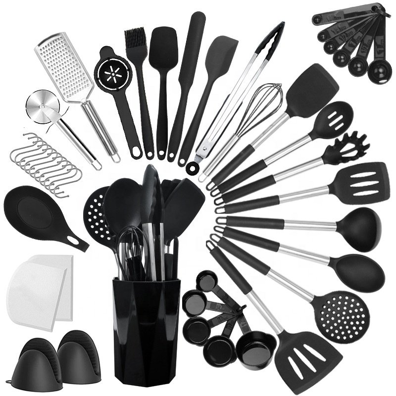 High Quality Silicone kitchen utensils set 44pcs Kitchen Cooking Utensil Set 15Pcs Non- stick Kitchen Cooking Utensils Set