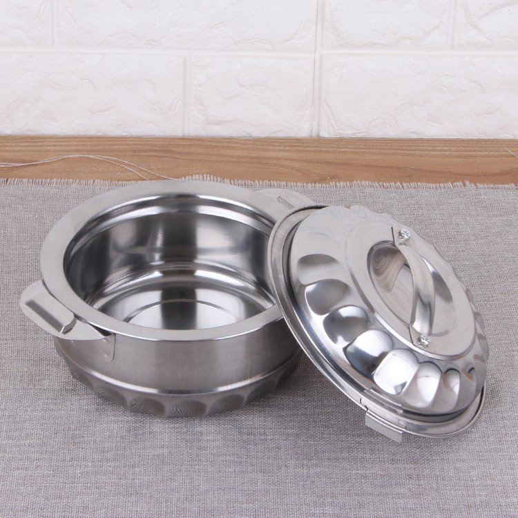 Hot sale Stainless Steel cookware sets Insulated Casserole Africa Hot Pot 3pcs set / 4pcs set fresh pot for Food Serving