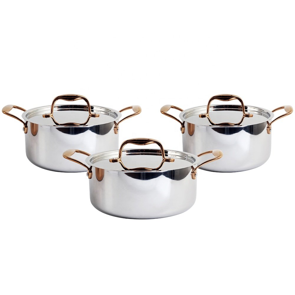 9-Piece 3-Ply Stainless Steel Cookware Set