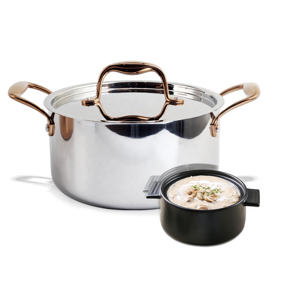 9-Piece 3-Ply Stainless Steel Cookware Set
