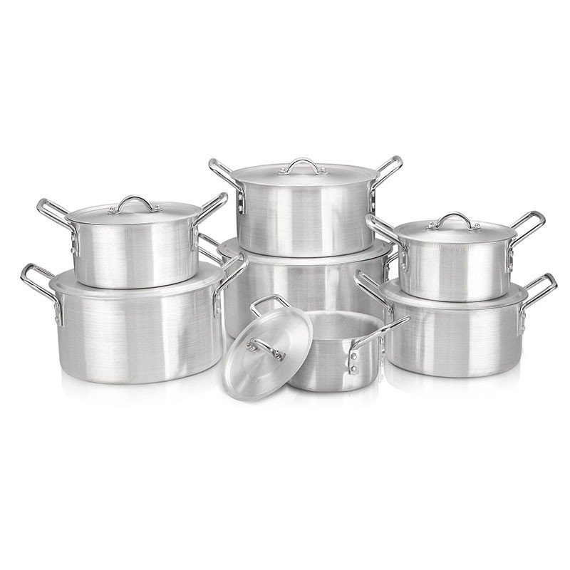 4 pieces 7 pieces set Heavy duty aluminum non stick cookware set