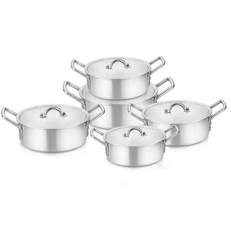 4 pieces 7 pieces set Heavy duty aluminum non stick cookware set