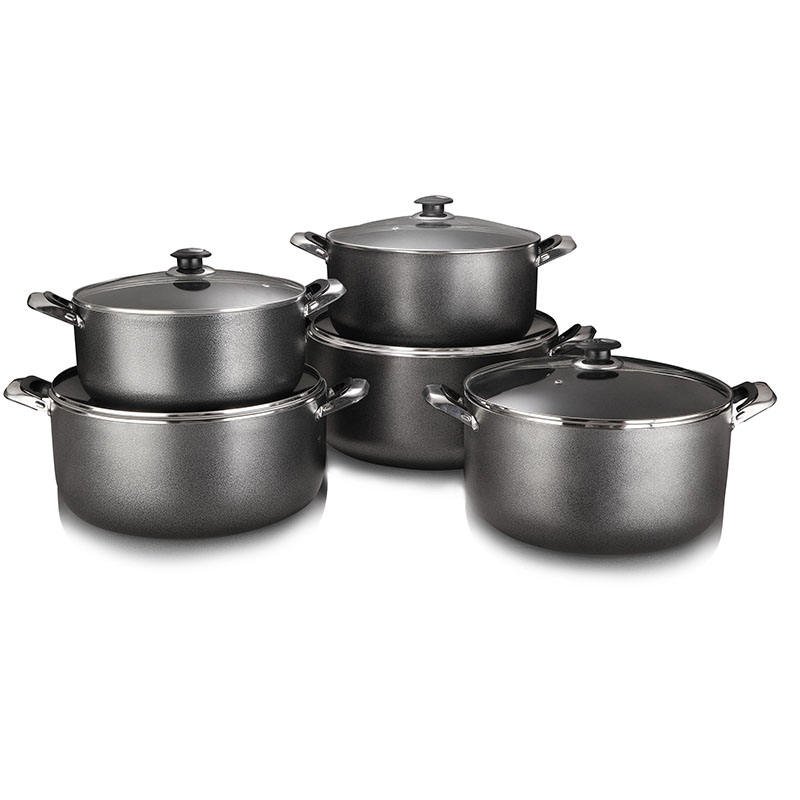 Wholesale big commercial kitchen sauce pot nonstick cookware sets press cooking soup pots set