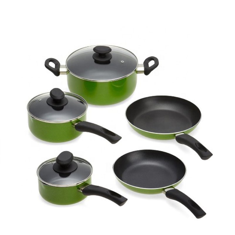 15pcs Aluminium Cookware Set Non Stick Cooking Pans FDA Standard Pots