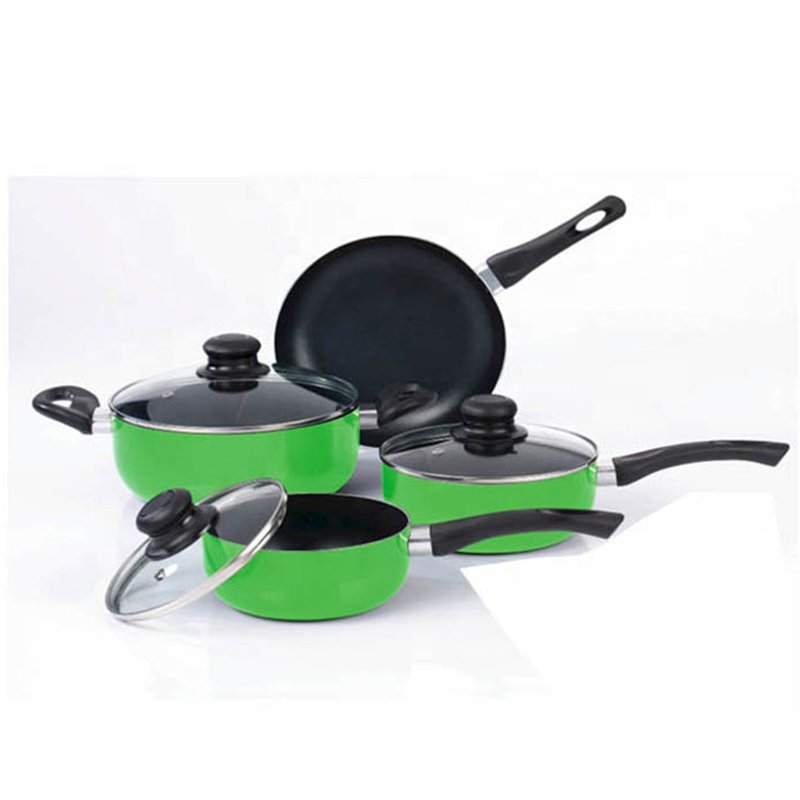 15pcs Aluminium Cookware Set Non Stick Cooking Pans FDA Standard Pots