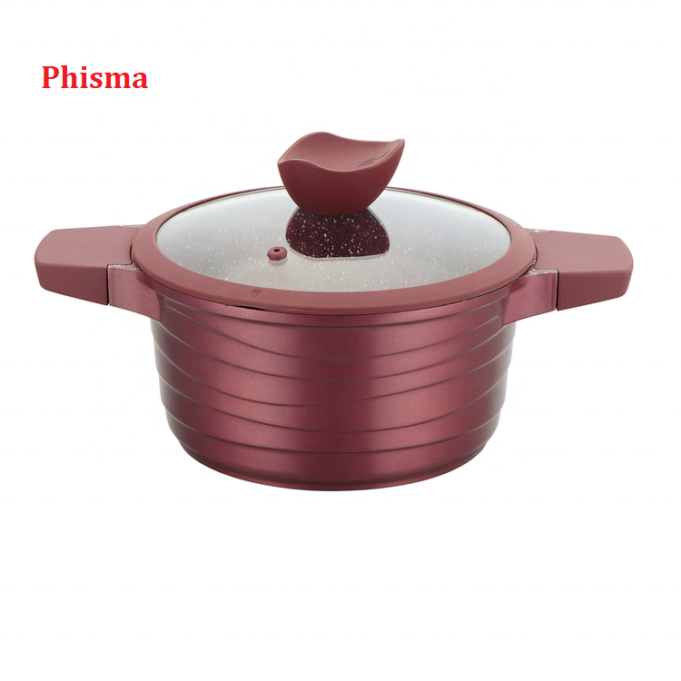 Premium Aluminium Cookware Sets Marble Coating Cooking Pots and Pans Factory Wholesale